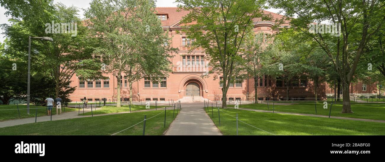 Edificio presso l'Università di Harvard, Cambridge, Massachusetts, Stati Uniti Foto Stock