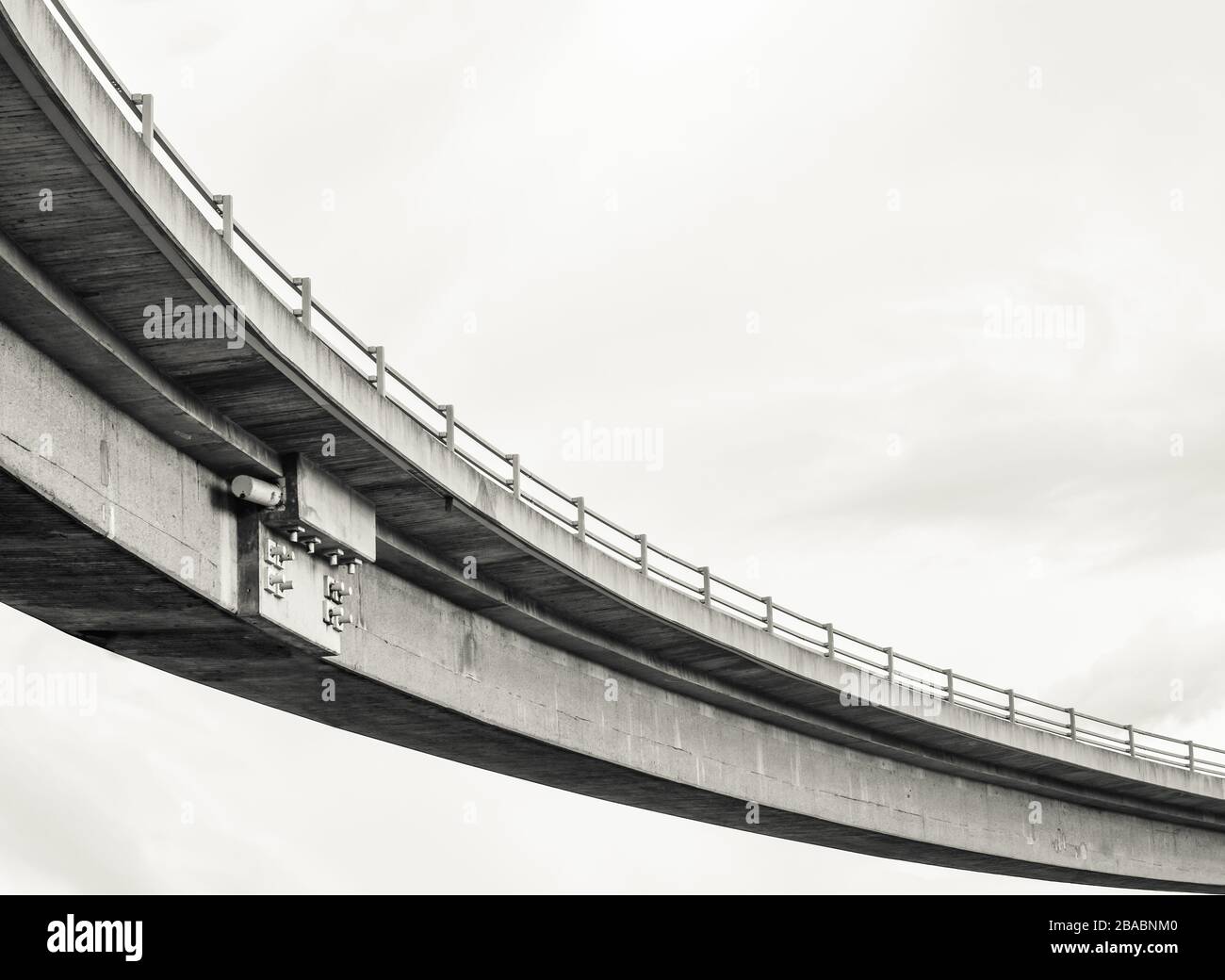Abstract Architecture dettaglio di UN overpass di una superstrada Foto Stock
