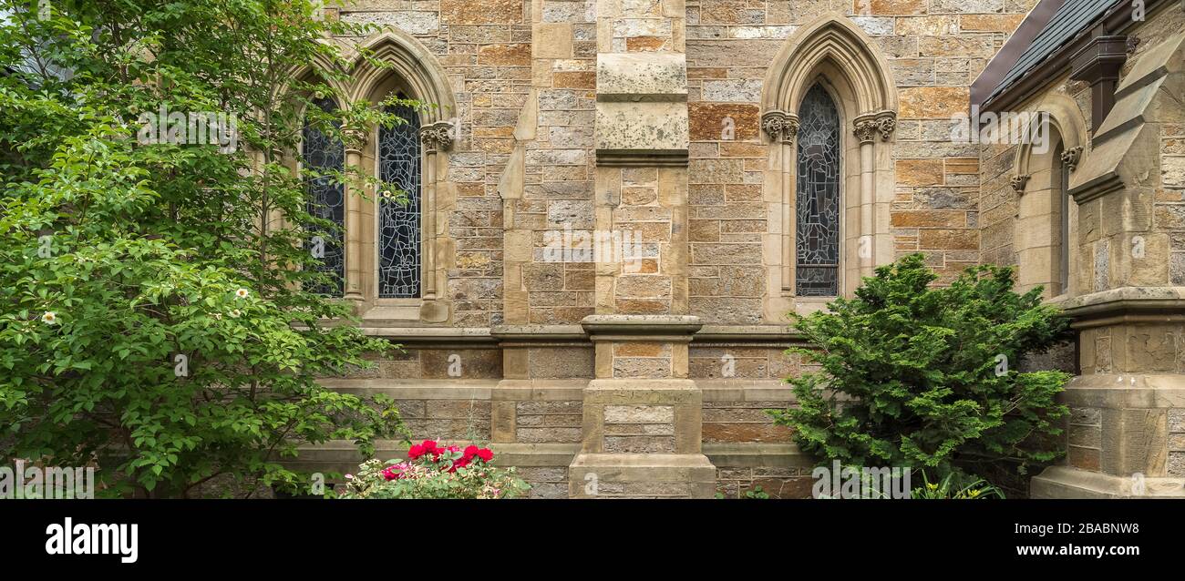 Newbury Street a Back Bay, Boston, Massachusetts, Stati Uniti Foto Stock