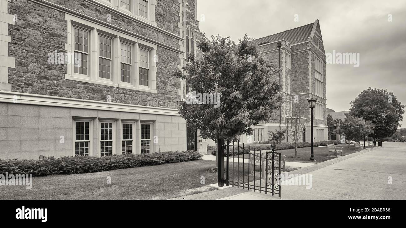 Fulton Hall Building, Chestnut Hill vicino Boston, Massachusetts, Stati Uniti Foto Stock