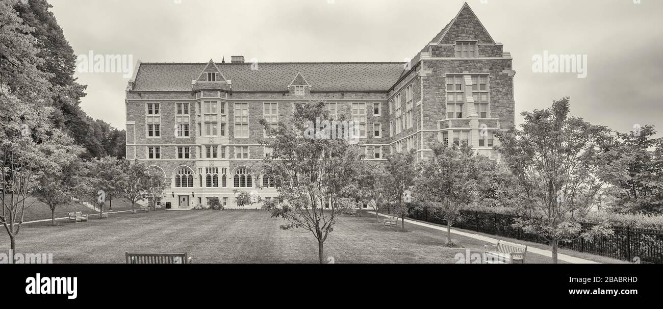 Boston College campus, Chestnut Hill, Boston, Massachusetts, Stati Uniti Foto Stock