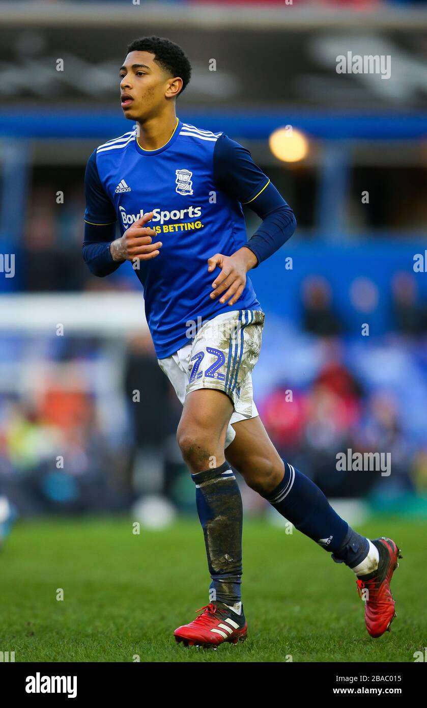 Jude Bellingham di Birmingham City durante il campionato Sky Bet presso il Trillion Trophy Stadium di St Andrew Foto Stock