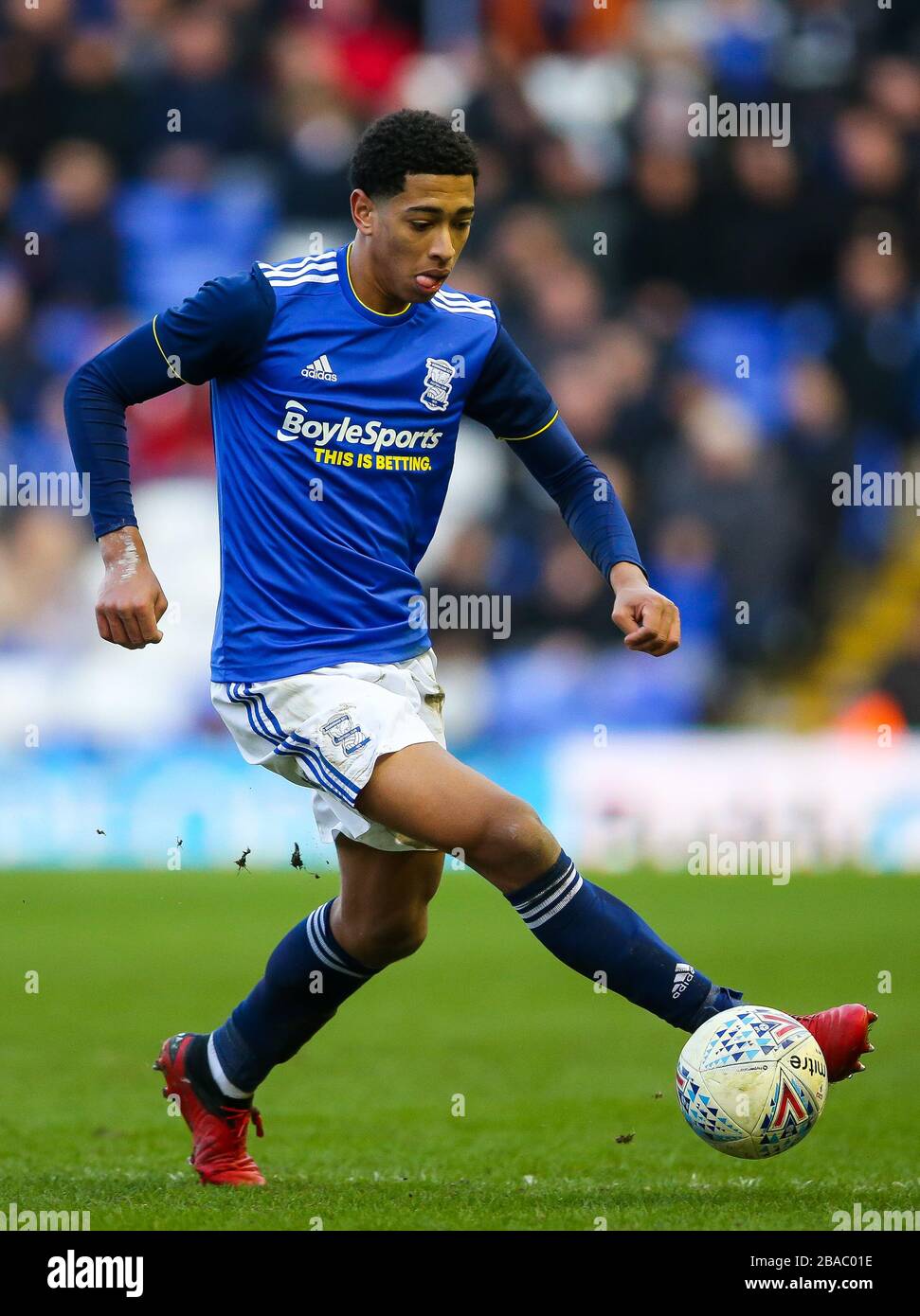 Jude Bellingham di Birmingham City durante il campionato Sky Bet presso il Trillion Trophy Stadium di St Andrew Foto Stock