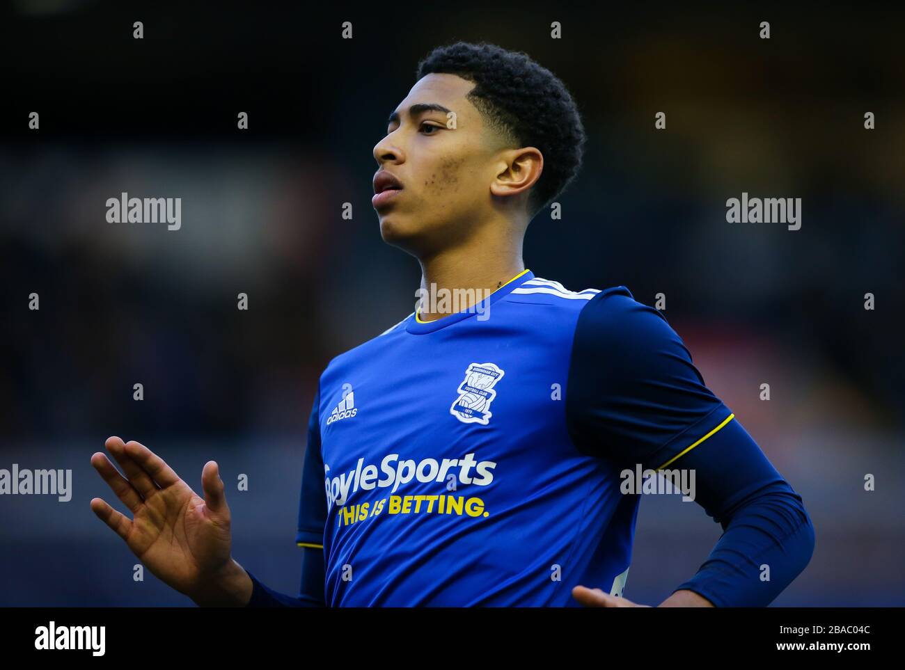 Jude Bellingham di Birmingham City durante il campionato Sky Bet presso il Trillion Trophy Stadium di St Andrew Foto Stock