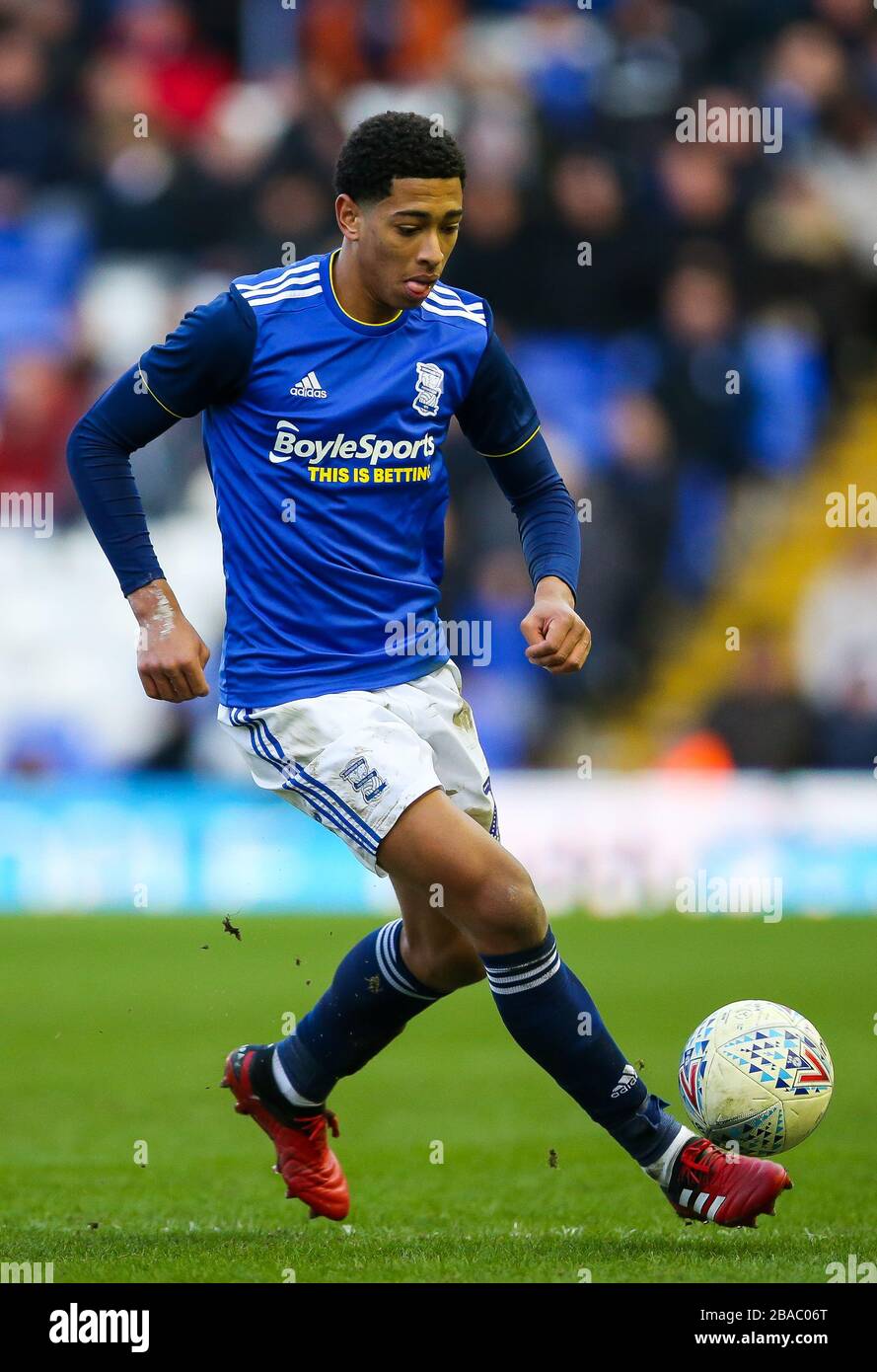 Jude Bellingham di Birmingham City durante il campionato Sky Bet presso il Trillion Trophy Stadium di St Andrew Foto Stock