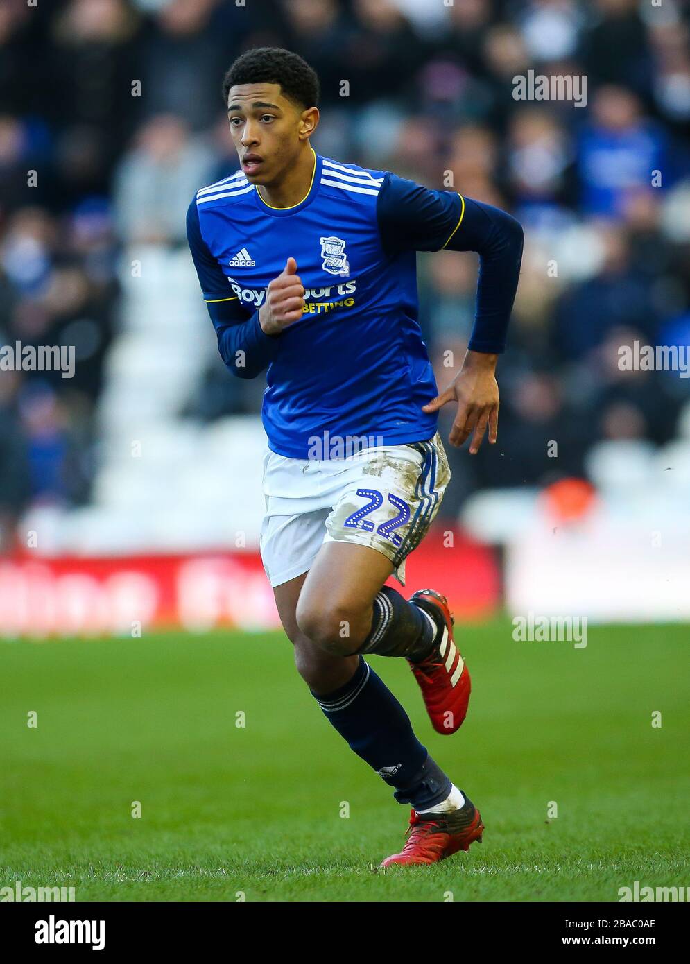 Jude Bellingham di Birmingham City durante il campionato Sky Bet presso il Trillion Trophy Stadium di St Andrew Foto Stock