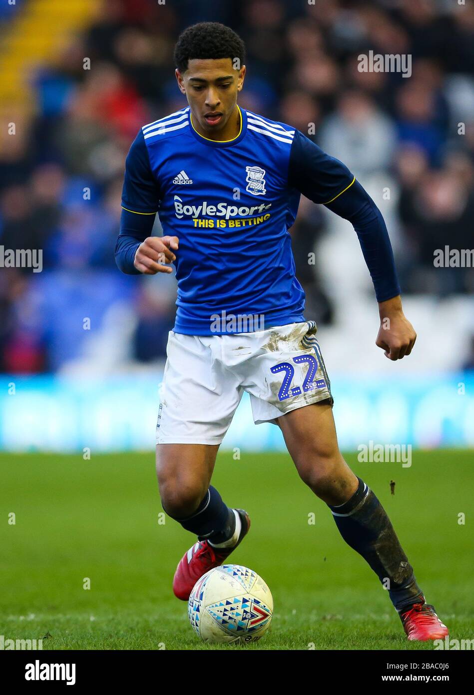Jude Bellingham di Birmingham City durante il campionato Sky Bet presso il Trillion Trophy Stadium di St Andrew Foto Stock