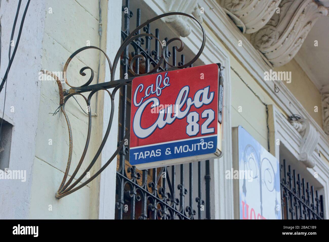 Cartello Cafe, Habana Vieja, Havana, Cuba Foto Stock