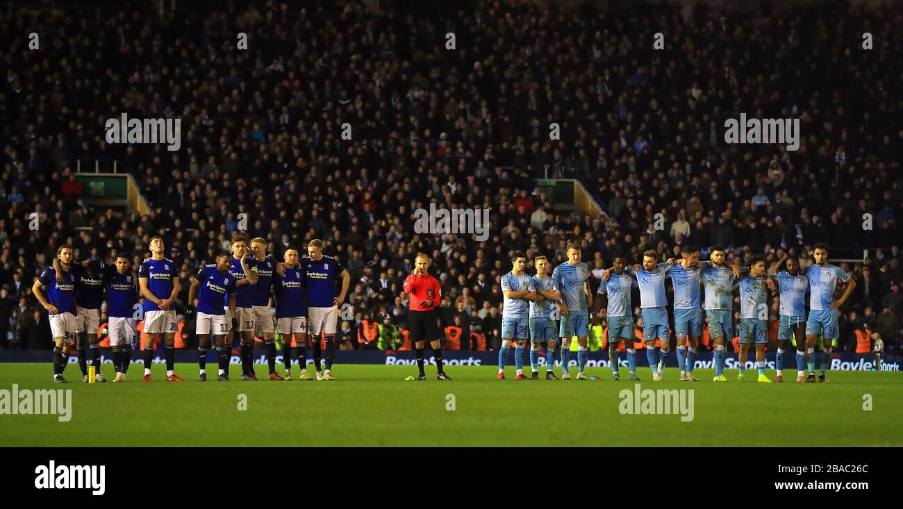 Sia Birmingham City che Coventry City si allineano per le sanzioni Foto Stock