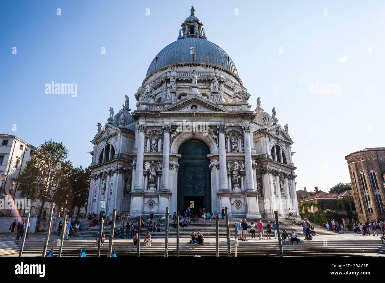 Basilica di Santa Maria della Salute a Venezia, Italia. Foto Stock