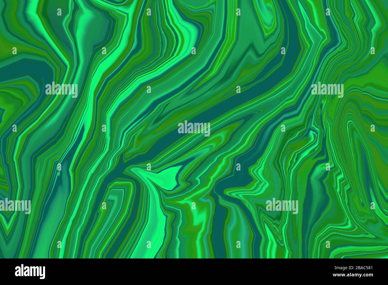 Disegno astratto di sfondo blu e verde o carta da parati con motivi a linee marmorate, carta grafica di design colorata e audace per packag di prodotti Foto Stock