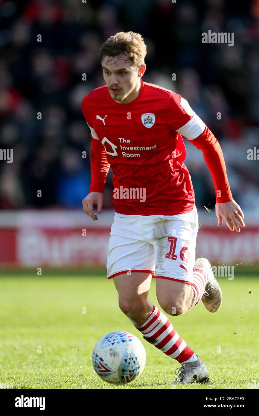 Barnsley's Luca Thomas Foto Stock