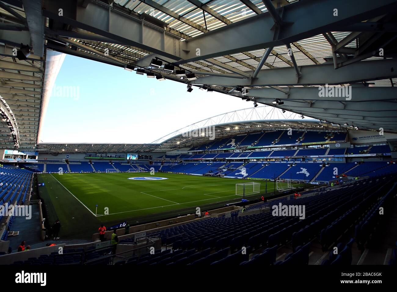 Vista generale dello stadio AMEX prima della partita Foto Stock