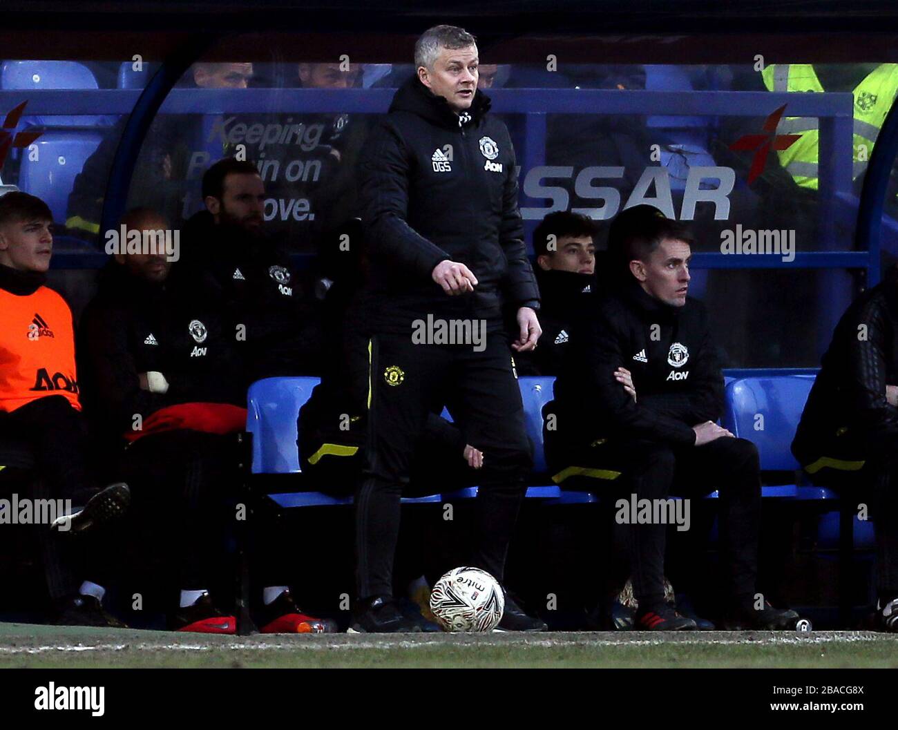 Il Manchester United manager Ole Gunnar Solskjaer Foto Stock