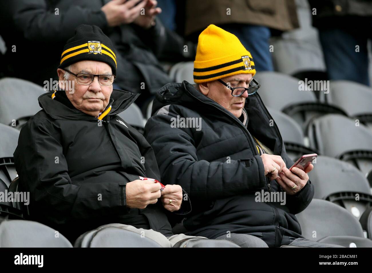 Sostenitori della Hull City Foto Stock