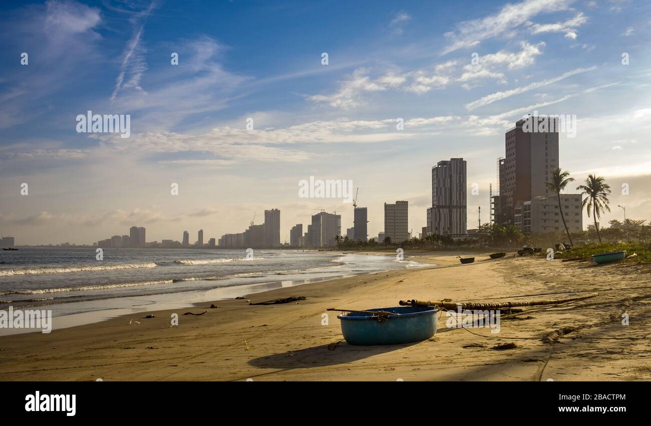 Spiaggia a da Nang, Vietnam Foto Stock