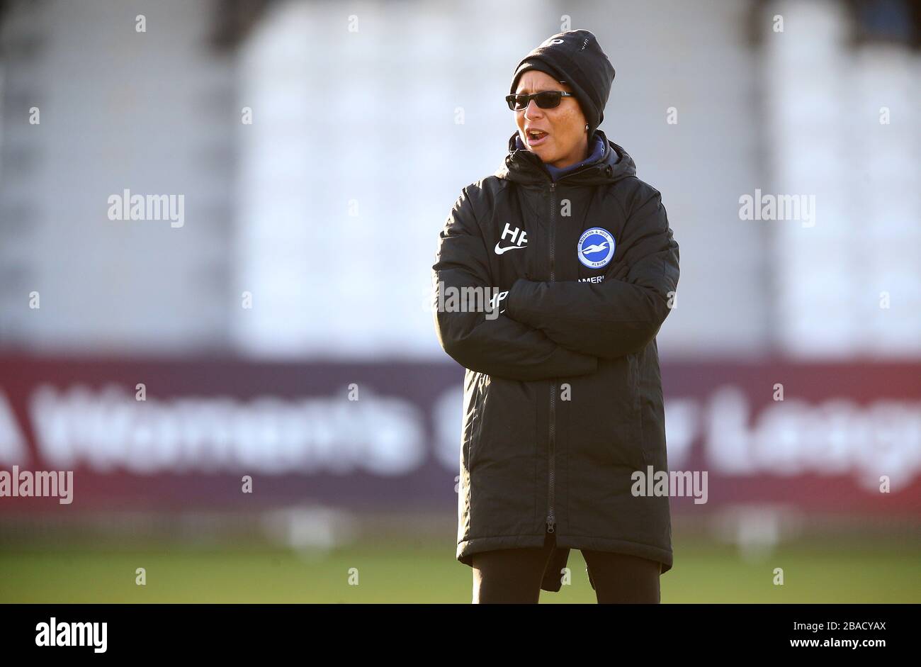 Brighton e Hove Albion manager Hope Powell Foto Stock