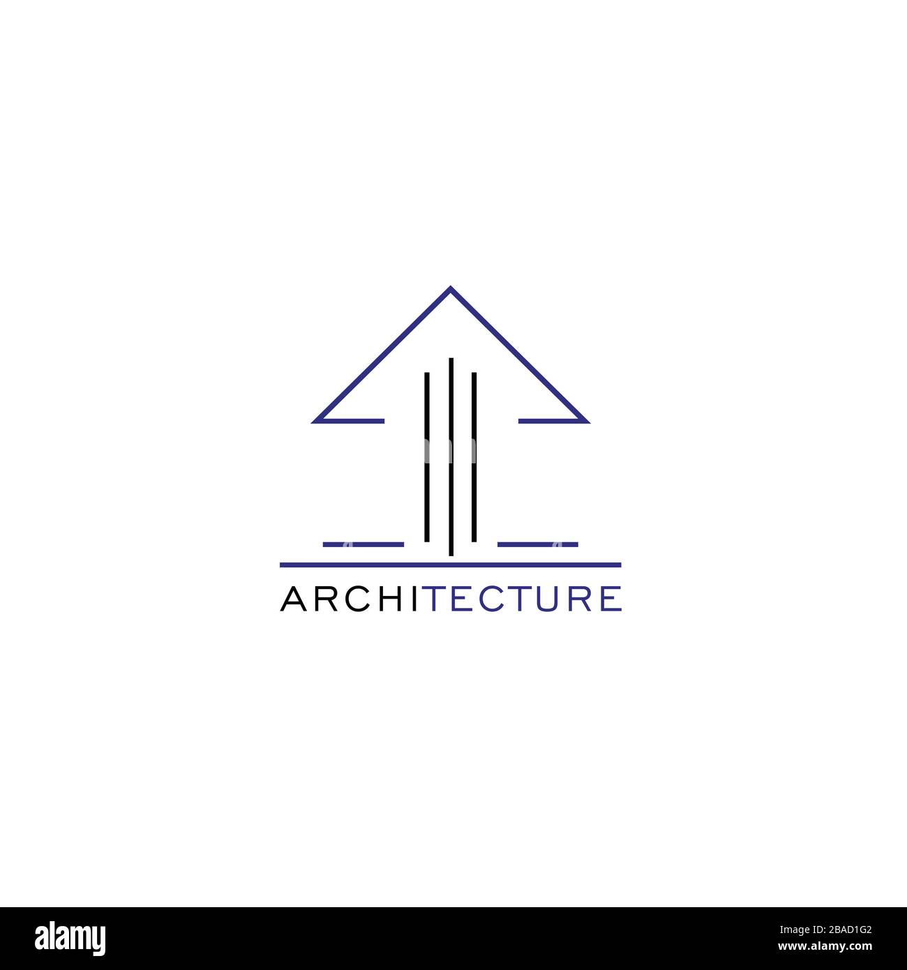 Questo logo raffigura una casa o un edificio. Questo logo è valido per l'uso da parte di aziende o aziende impegnate in costruzioni architettoniche e edili Illustrazione Vettoriale