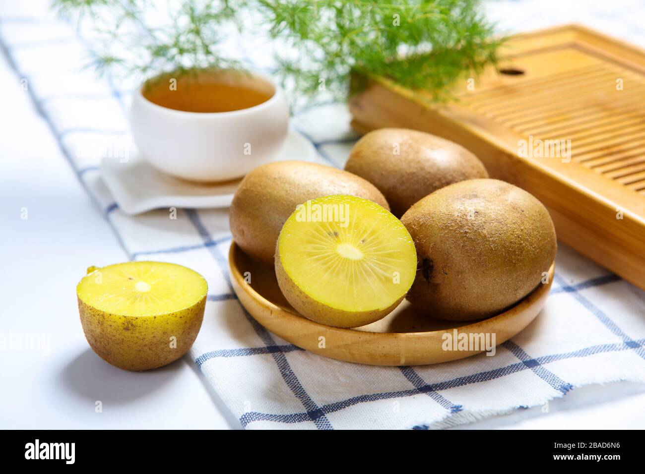 Kiwi frutta drink delizioso tè pomeridiano Foto Stock