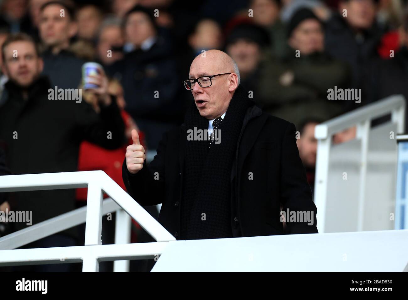 Il proprietario del club della contea di Derby Melvyn Morris Foto Stock
