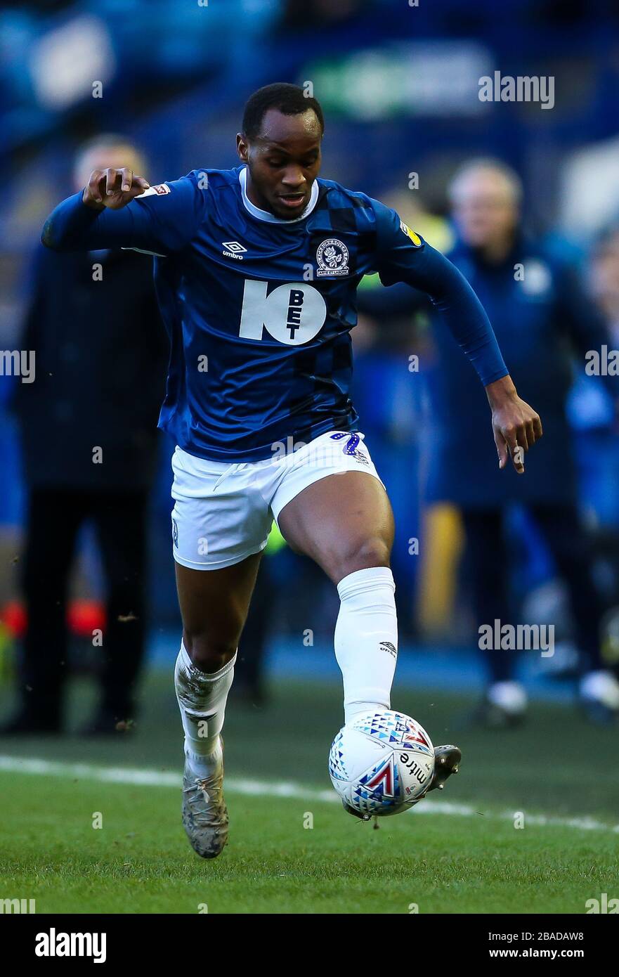 Ryan Nyambe di Blackburn Rovers durante la partita del campionato Sky Bet a Hillsborough Foto Stock