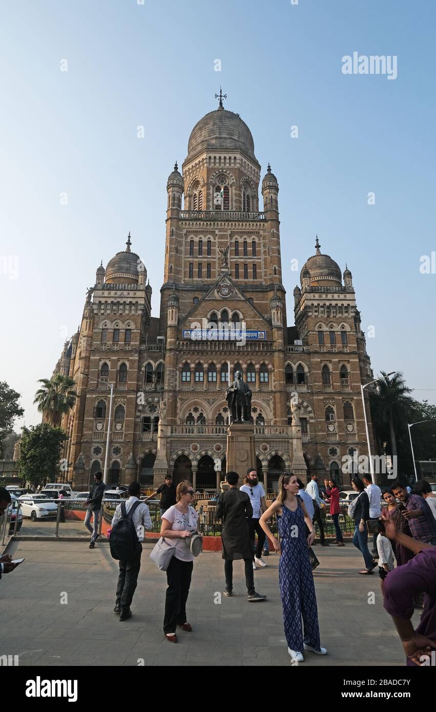 Bombay Municipal Corporation Building (1893) o BMC Building a Mumbai, India Foto Stock