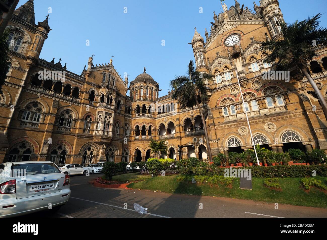 Victoria Station (terminale Chatrapati Shivaji) a Mumbai, India Foto Stock