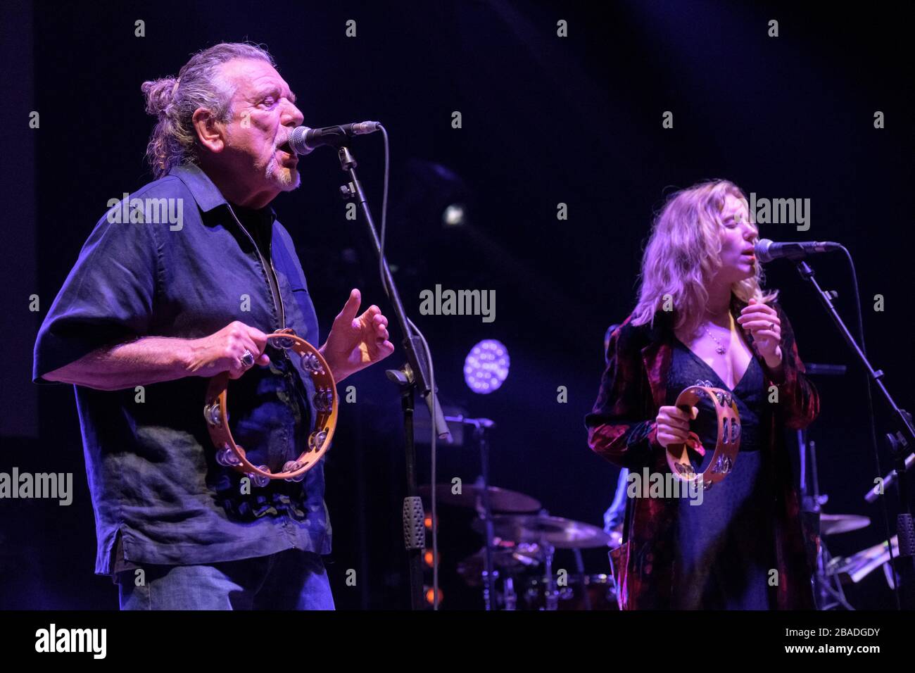 Robert Plant e Suzi Dian (Grazia salvifica) effettuando al Womad Festival, Charlton Park, Regno Unito. Luglio 28, 2019 Foto Stock