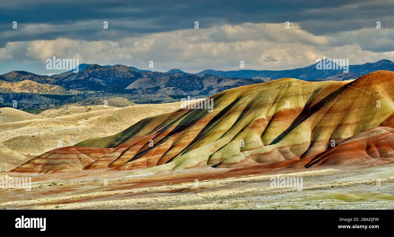 Colline dipinte a John Day Fossil Beds National Monument, colline dipinte di unità, Oregon, Stati Uniti d'America Foto Stock