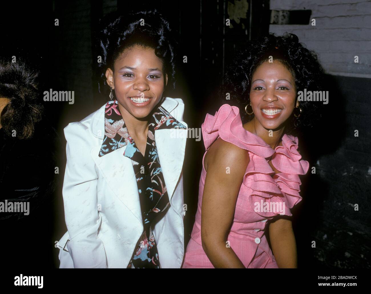 Due ragazze anima music club Memphis Tennessee anni '70 African American fashion 1973 Foto Stock