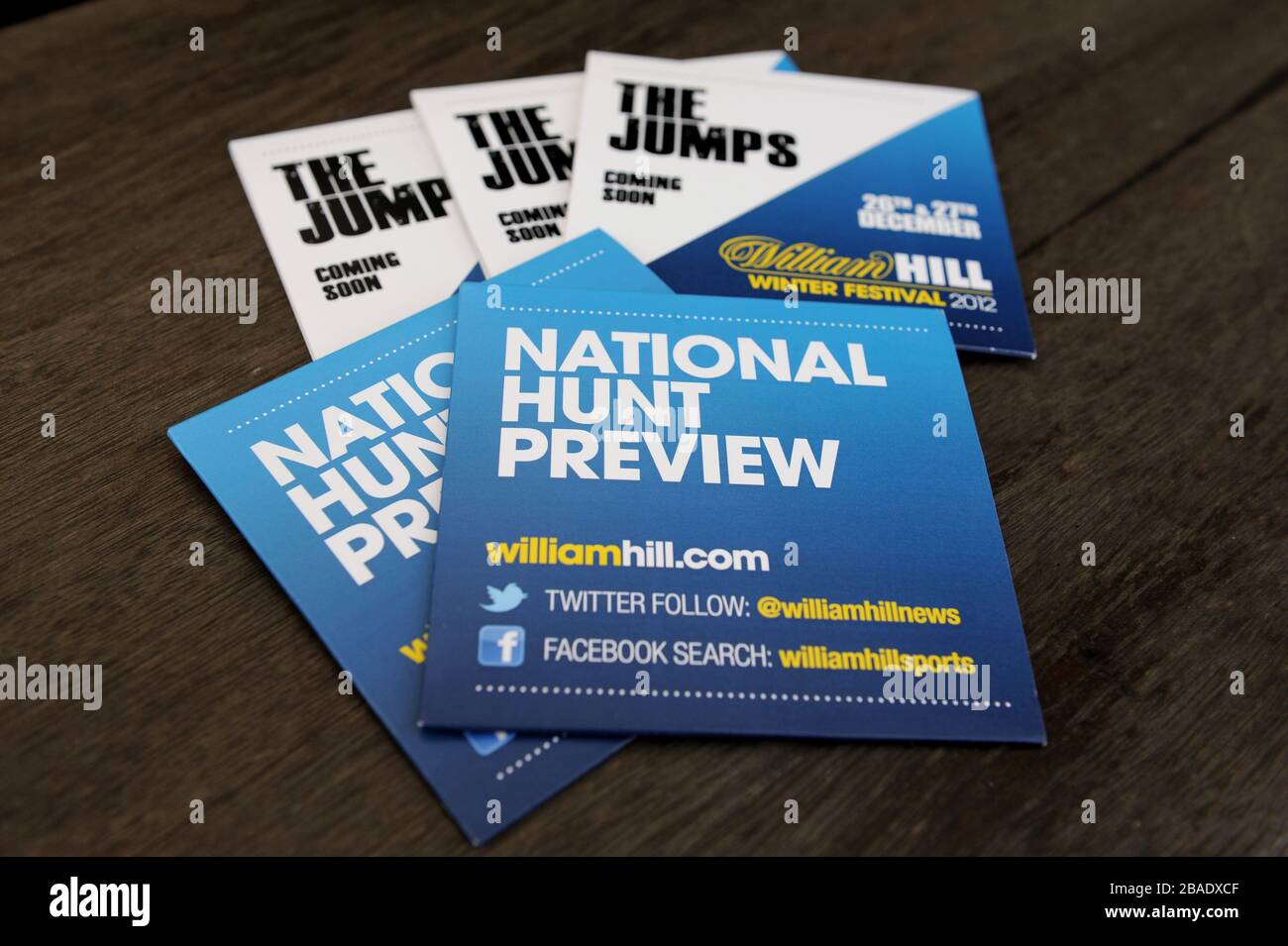 William Hill National Hunt preview DVD al Lingfield Park Foto Stock