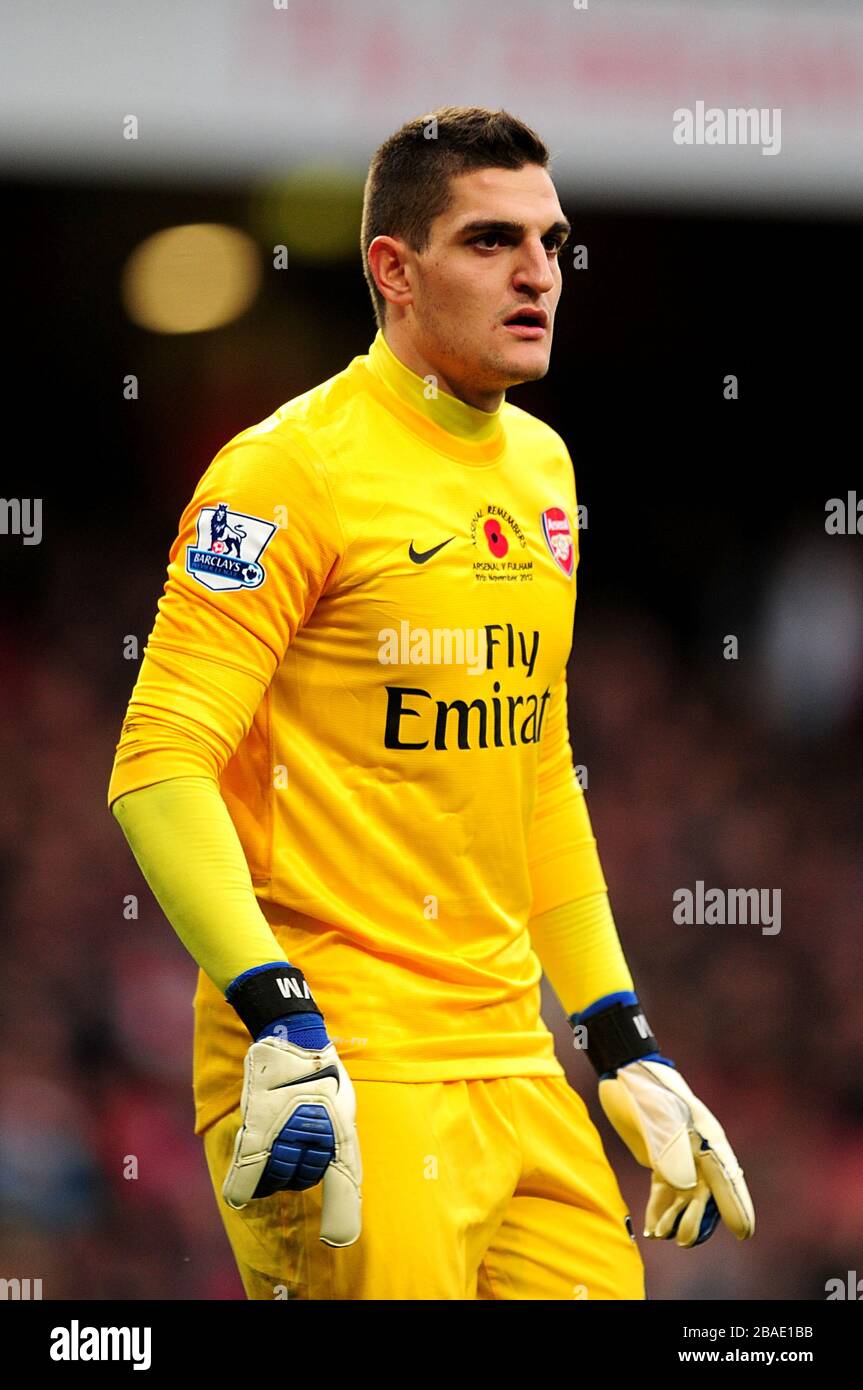 Vito Mannone, portiere dell'Arsenale Foto stock - Alamy