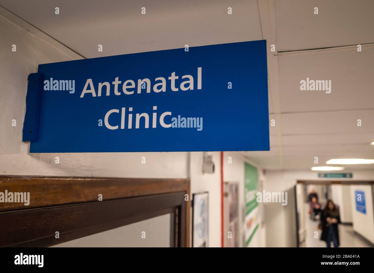 Clinica antenatale presso il St George's Hospital di Tooting, a sud-ovest di Londra. Uno dei più grandi ospedali del Regno Unito Foto Stock