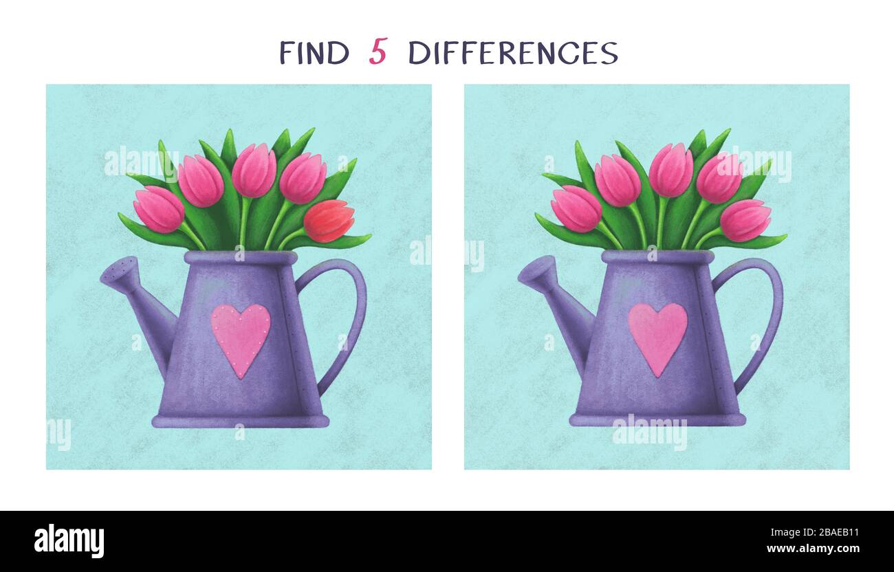 Semplice gioco educativo per i bambini Foto Stock