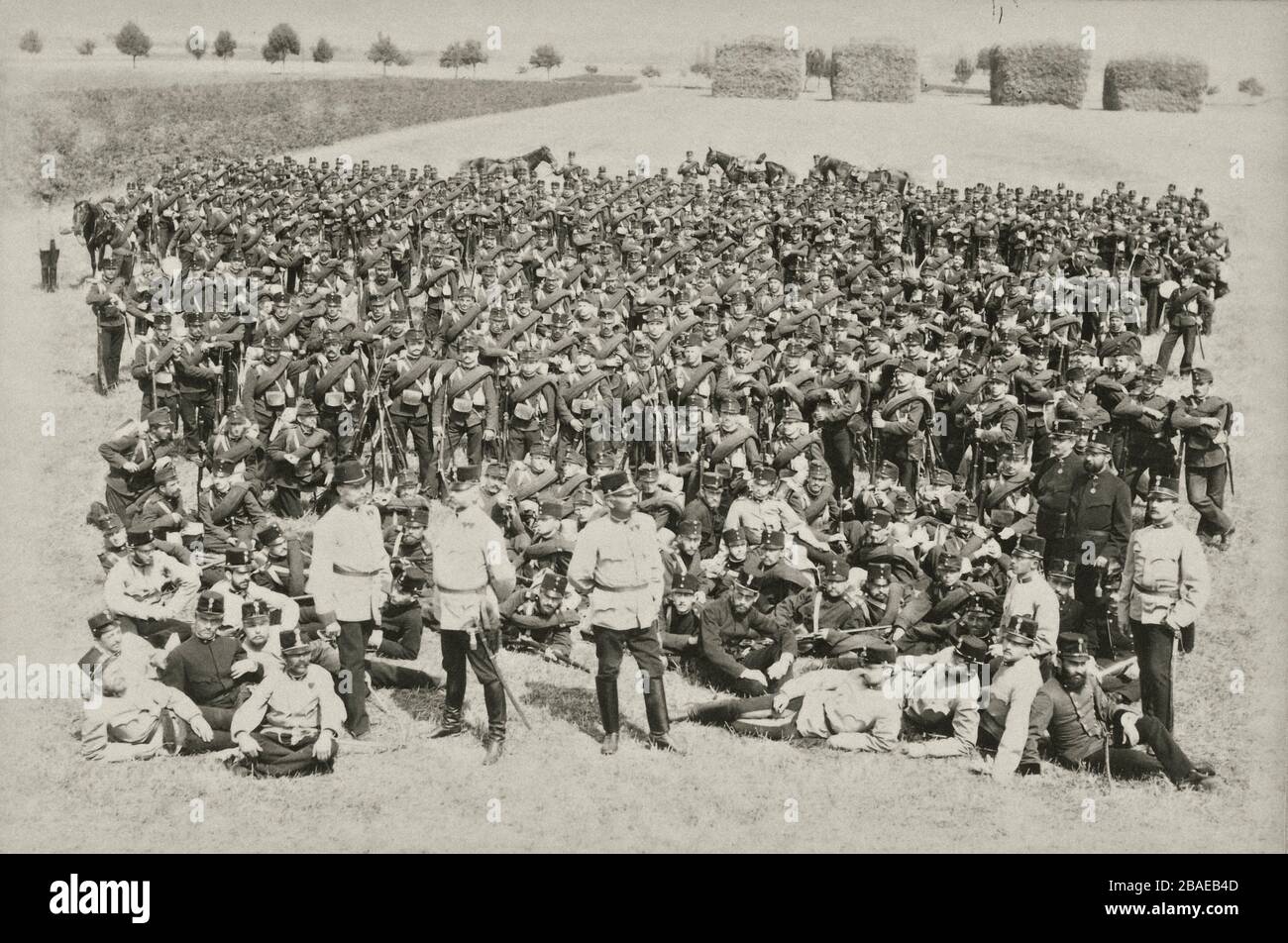 Esercito austro-ungarico alla prima guerra mondiale. Fanteria di Landwehr Foto Stock