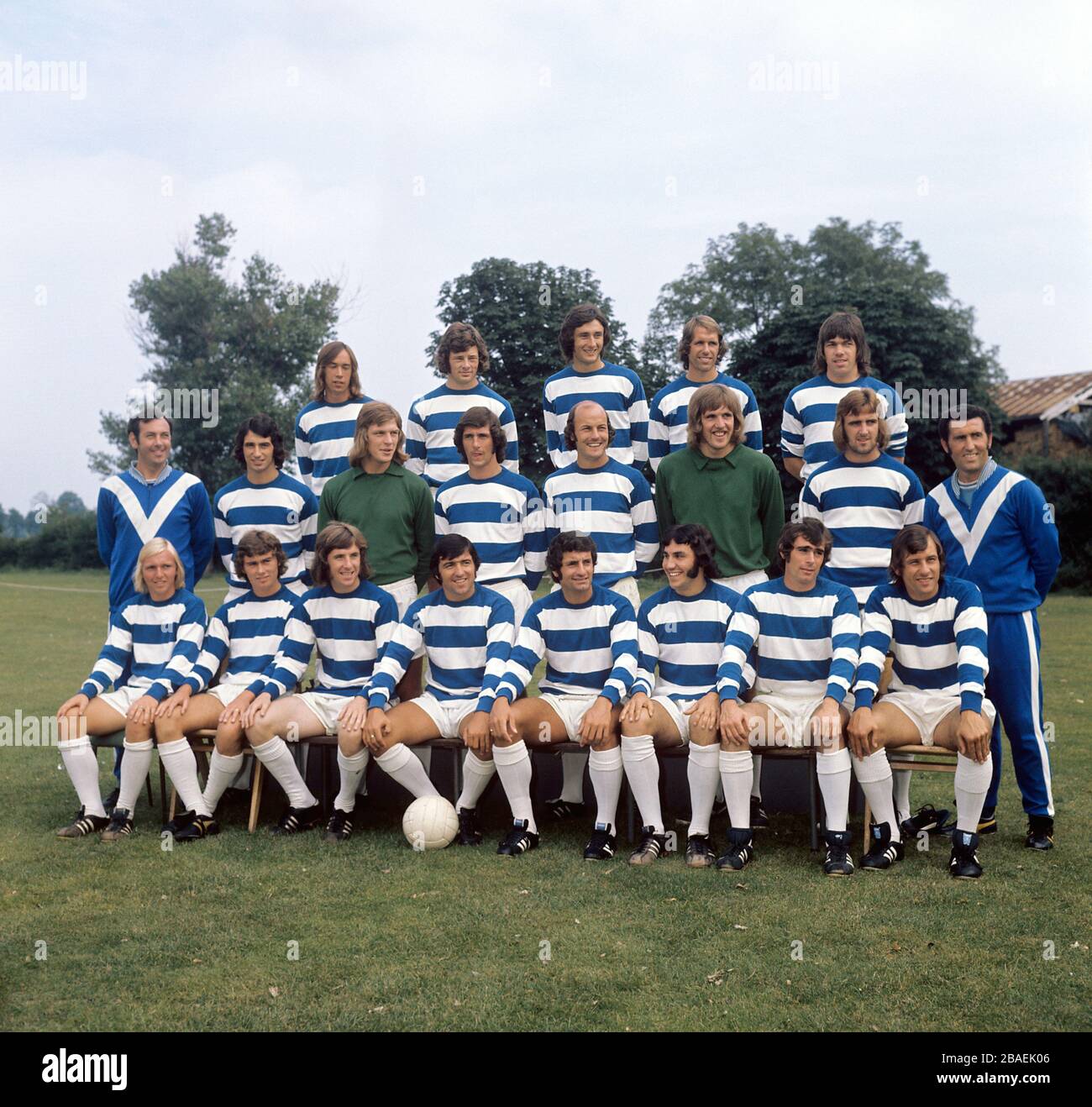 Gruppo di squadre Queens Park Rangers, 1973-74 Foto stock - Alamy