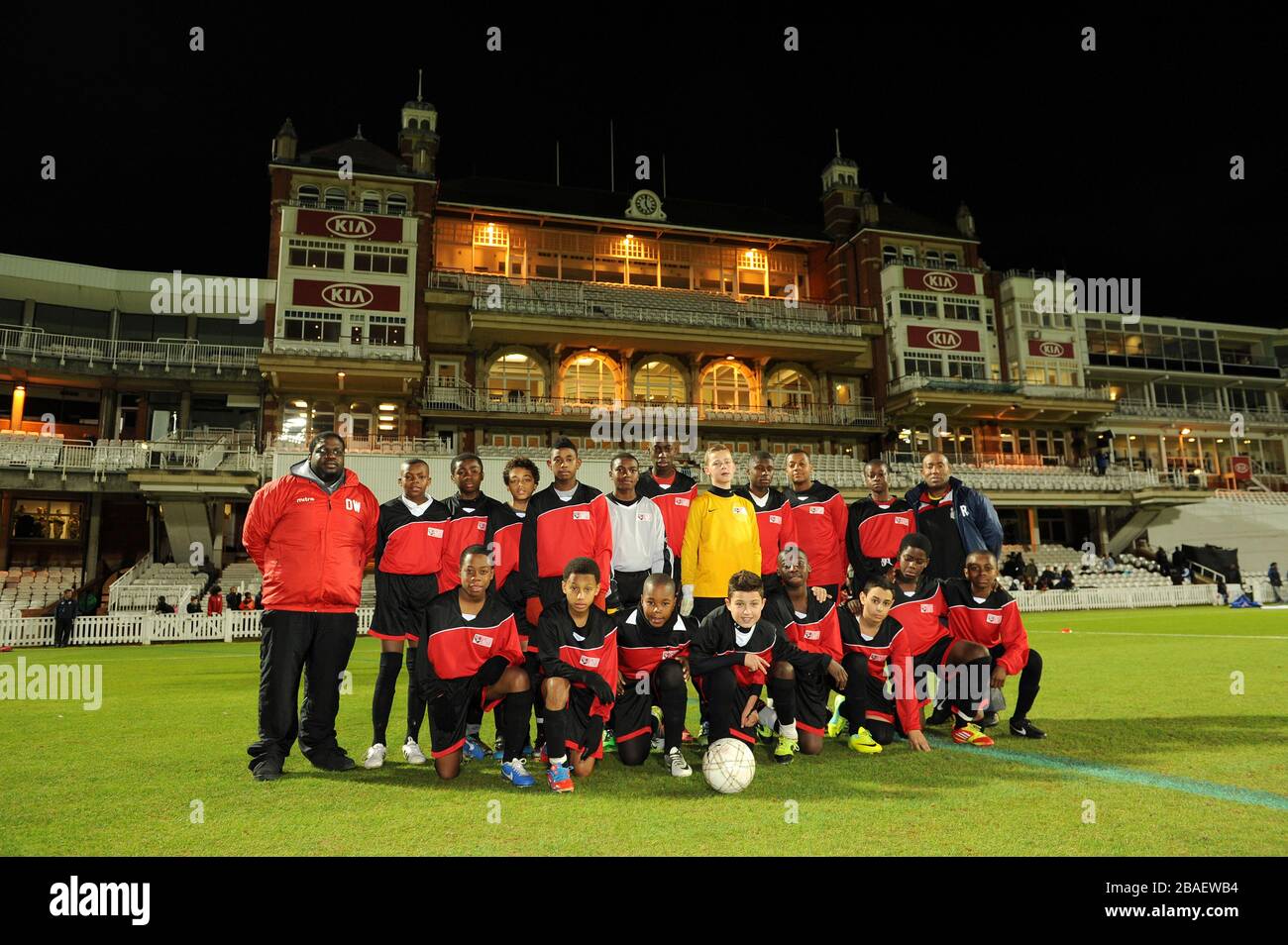 Un gruppo di team delle scuole Foto Stock