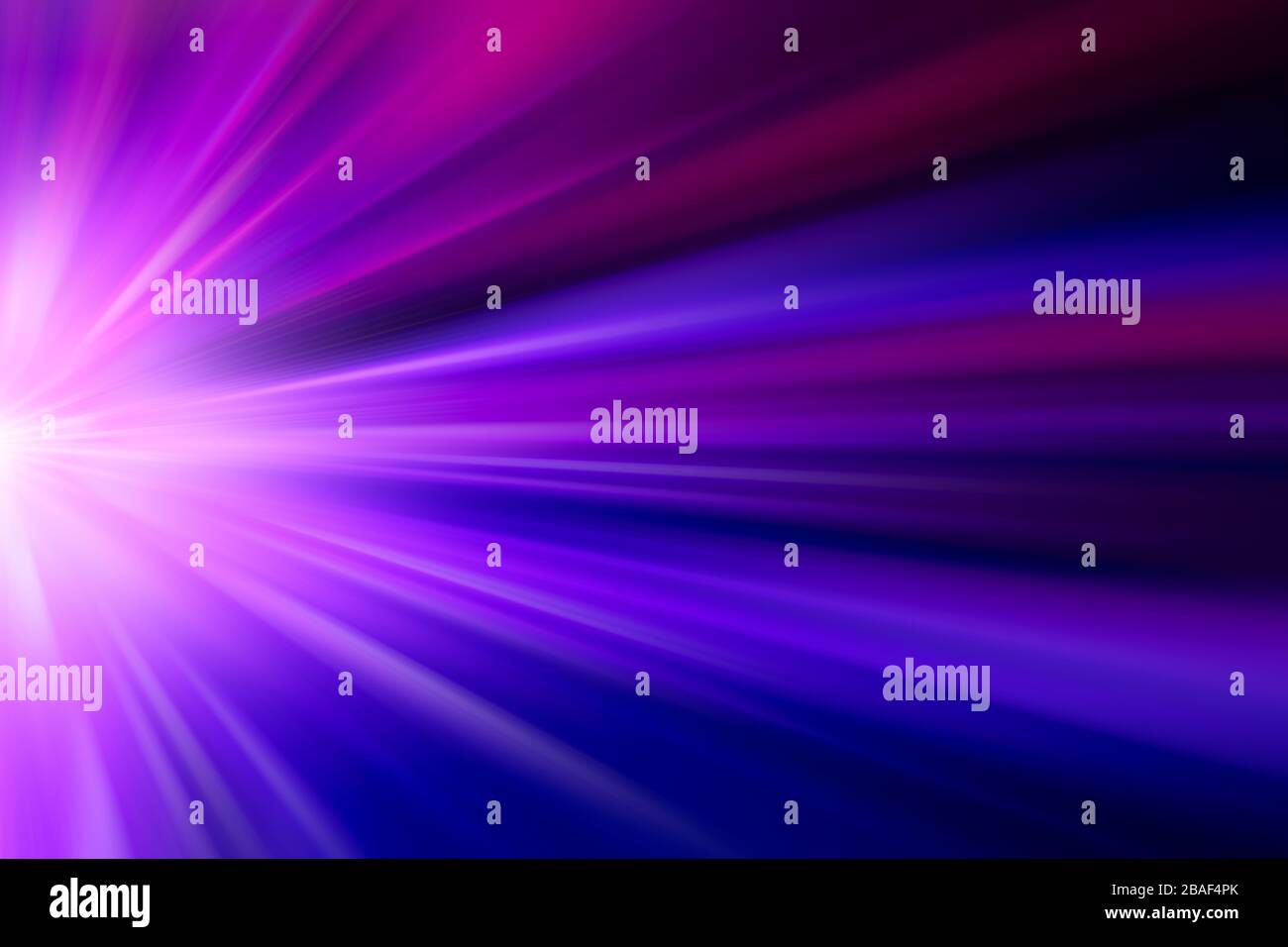 Zoom Move effetto veloce del concetto di business ad alta velocità astratto per sfondo viola blu tonalità di colore Foto Stock
