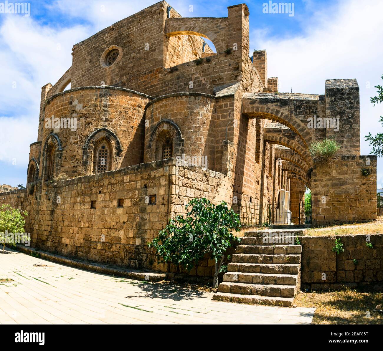 Vecchia cattedrale nella città di Famagosta,Cipro,parte turca. Foto Stock