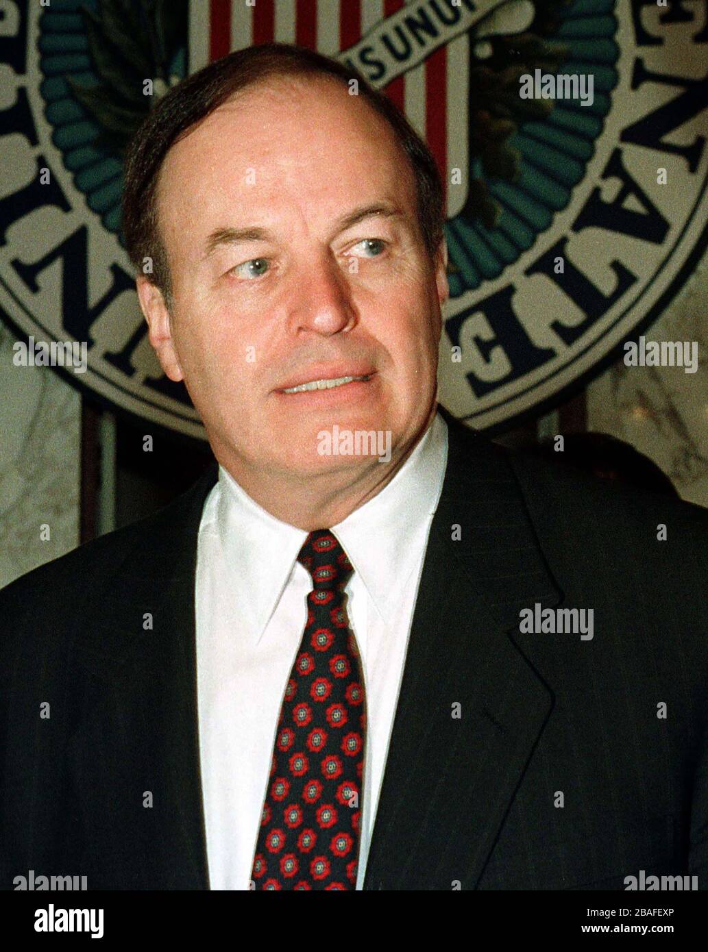 Il senatore degli Stati Uniti Richard Shelby (Repubblicano dell'Alabama), Presidente del Comitato di intelligence del Senato degli Stati Uniti su Capitol Hill a Washington, DC il 12 marzo 1997.Credit: Ron Sachs / CNP | uso in tutto il mondo Foto Stock