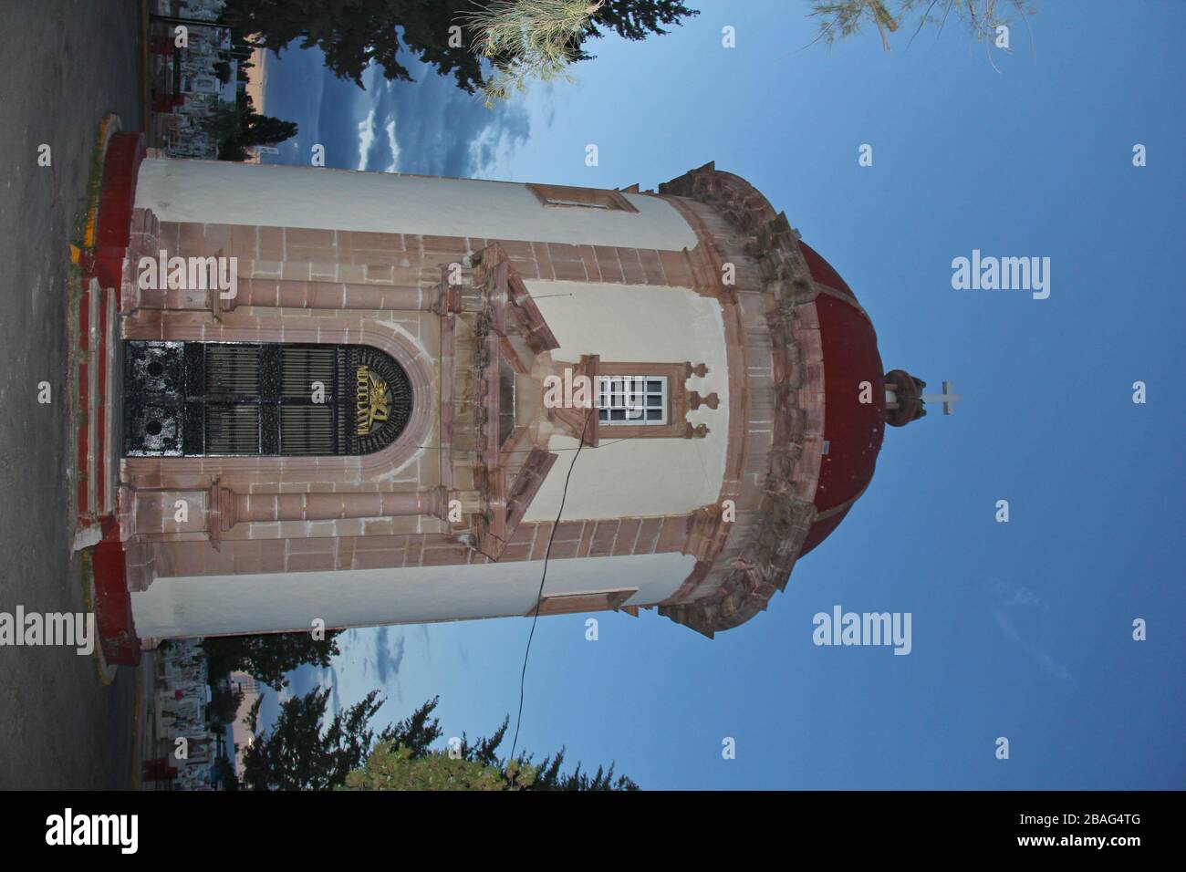 Aspetti del pantheon e della città di Durango, Durango, Messico. Durango architettura e luoghi turistici aspectosdel panteon y la ciudad de Duran Foto Stock