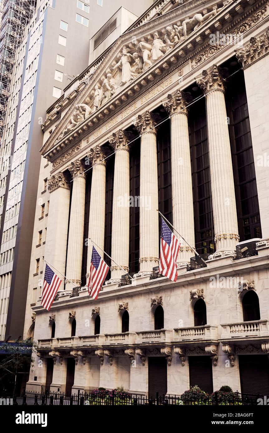 Wall Street Foto Stock