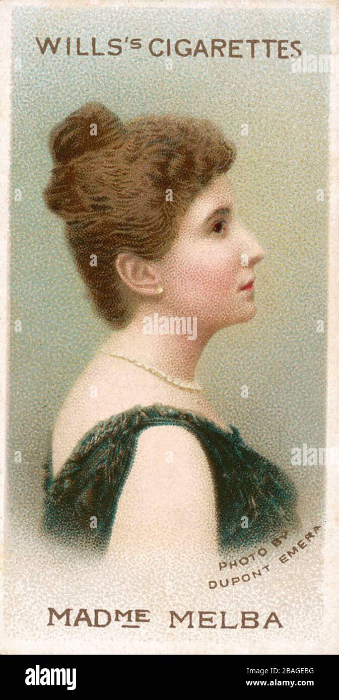 NELLIE MELBA (1861-1931) soprano operatico australiano verso il 1905 Foto Stock