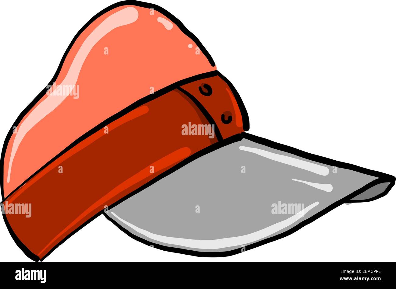 Cappuccio per bambini, illustrazione, vettore su sfondo bianco Illustrazione Vettoriale