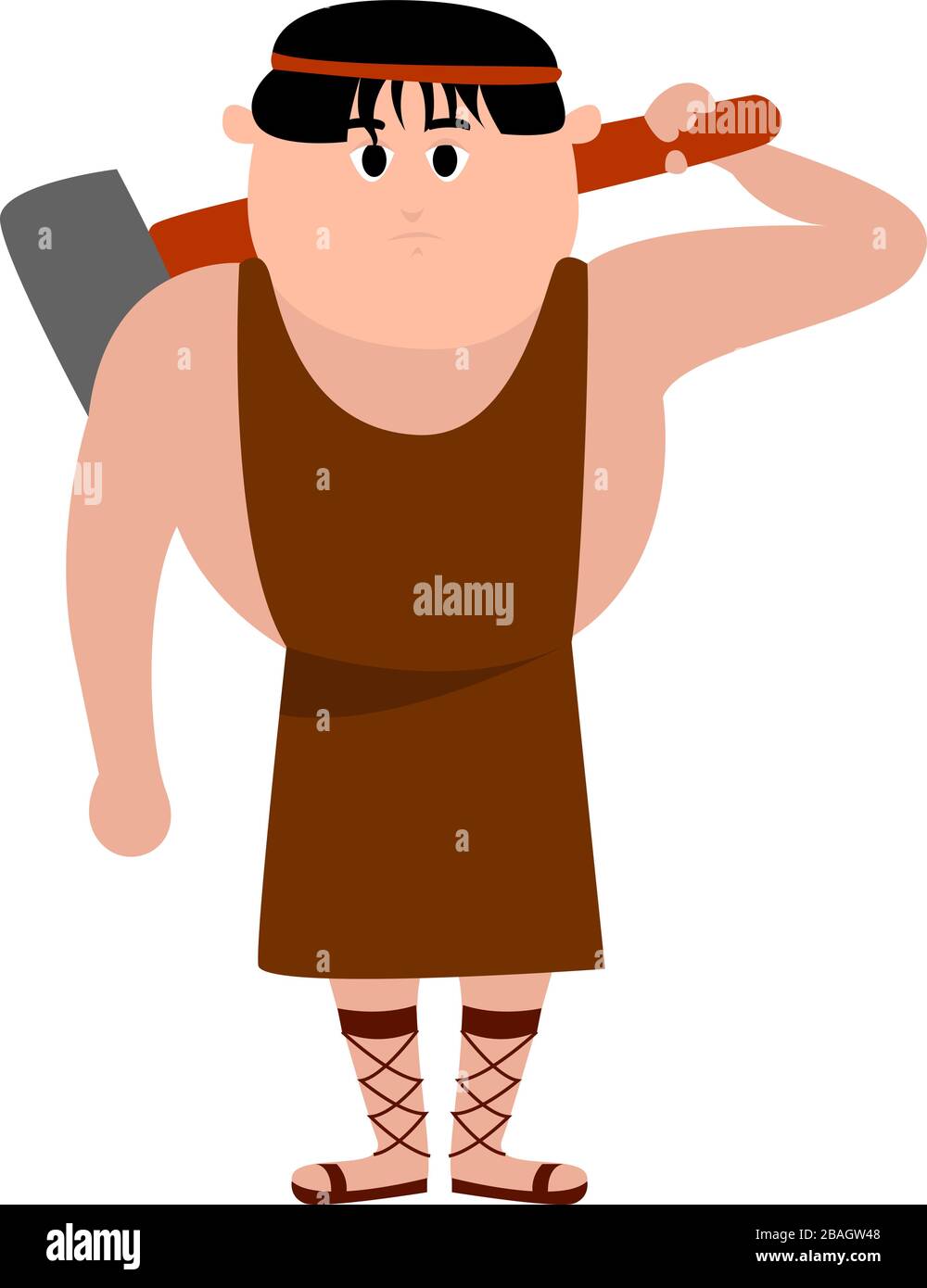 Efesto, illustrazione, vettore su sfondo bianco Illustrazione Vettoriale