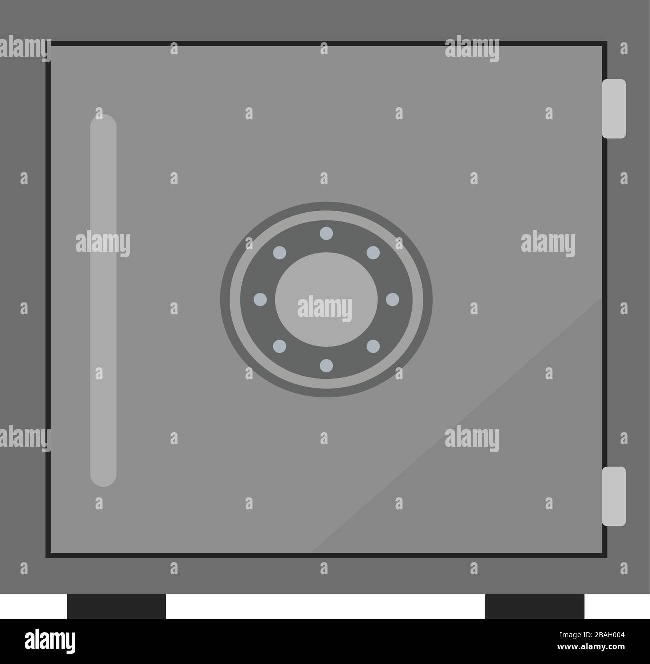 Quadrato sicuro, illustrazione, vettore su sfondo bianco Illustrazione Vettoriale