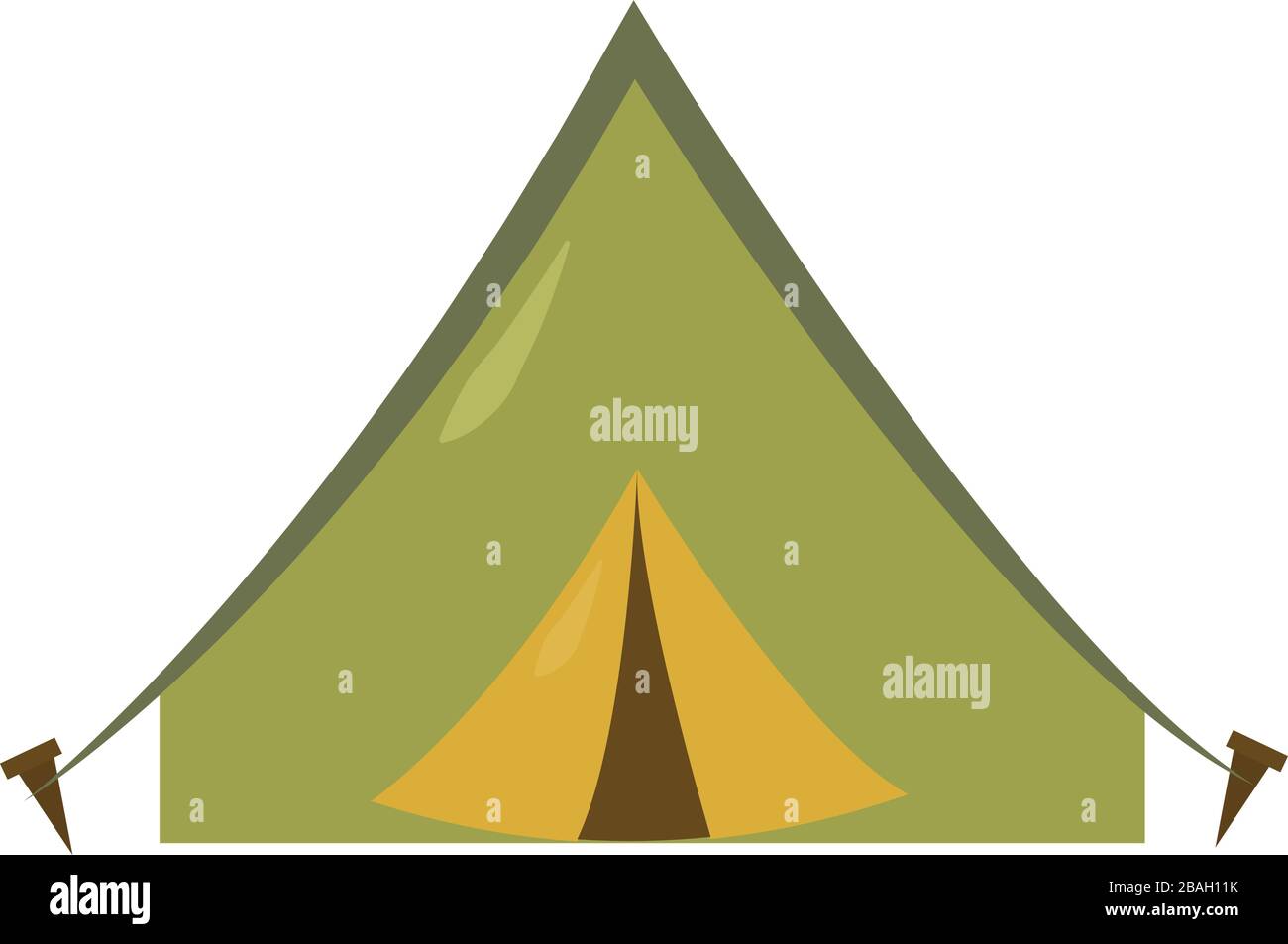Tenda grande, illustrazione, vettore su sfondo bianco Illustrazione Vettoriale