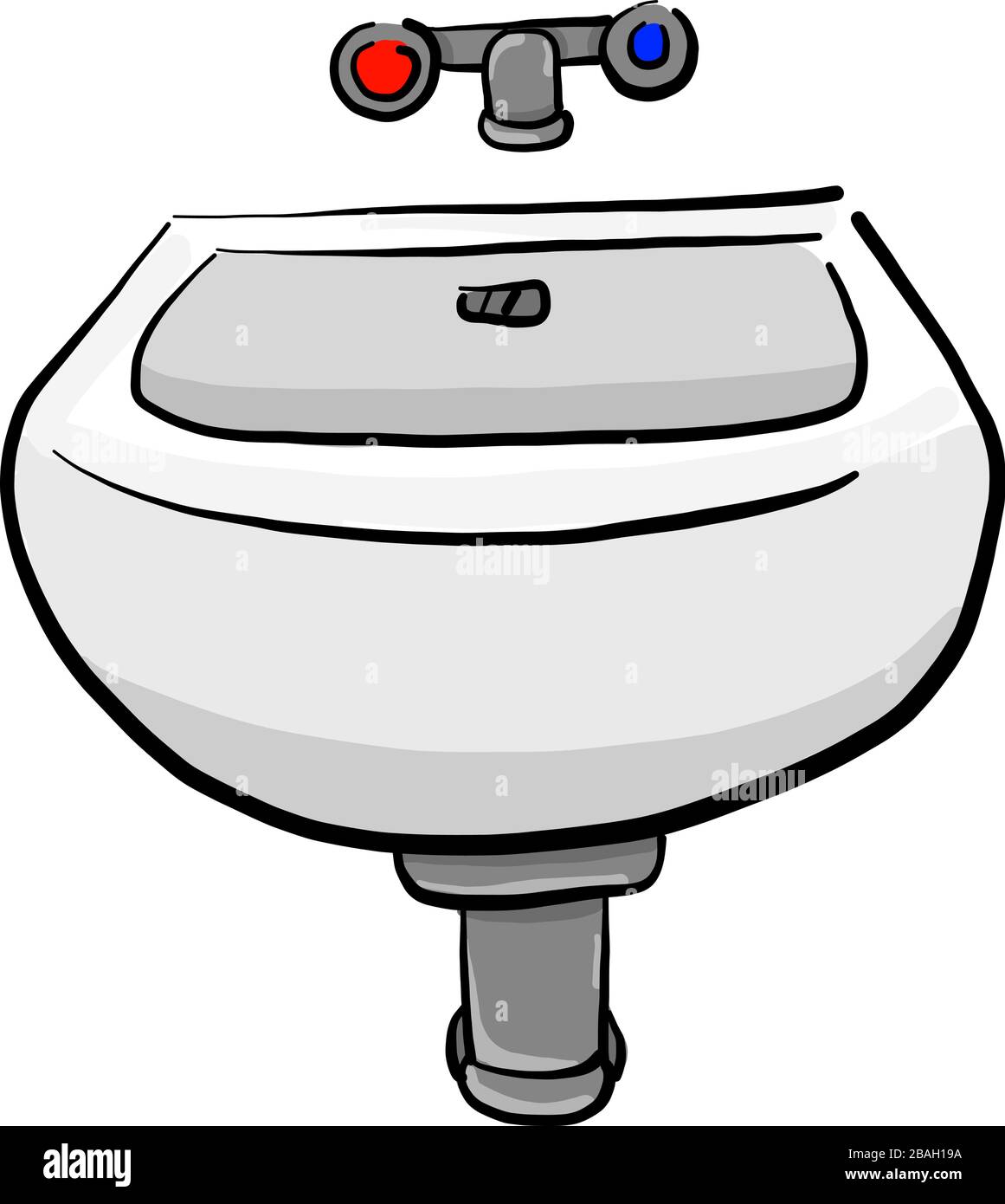 Lavabo, illustrazione, vettore su sfondo bianco Illustrazione Vettoriale