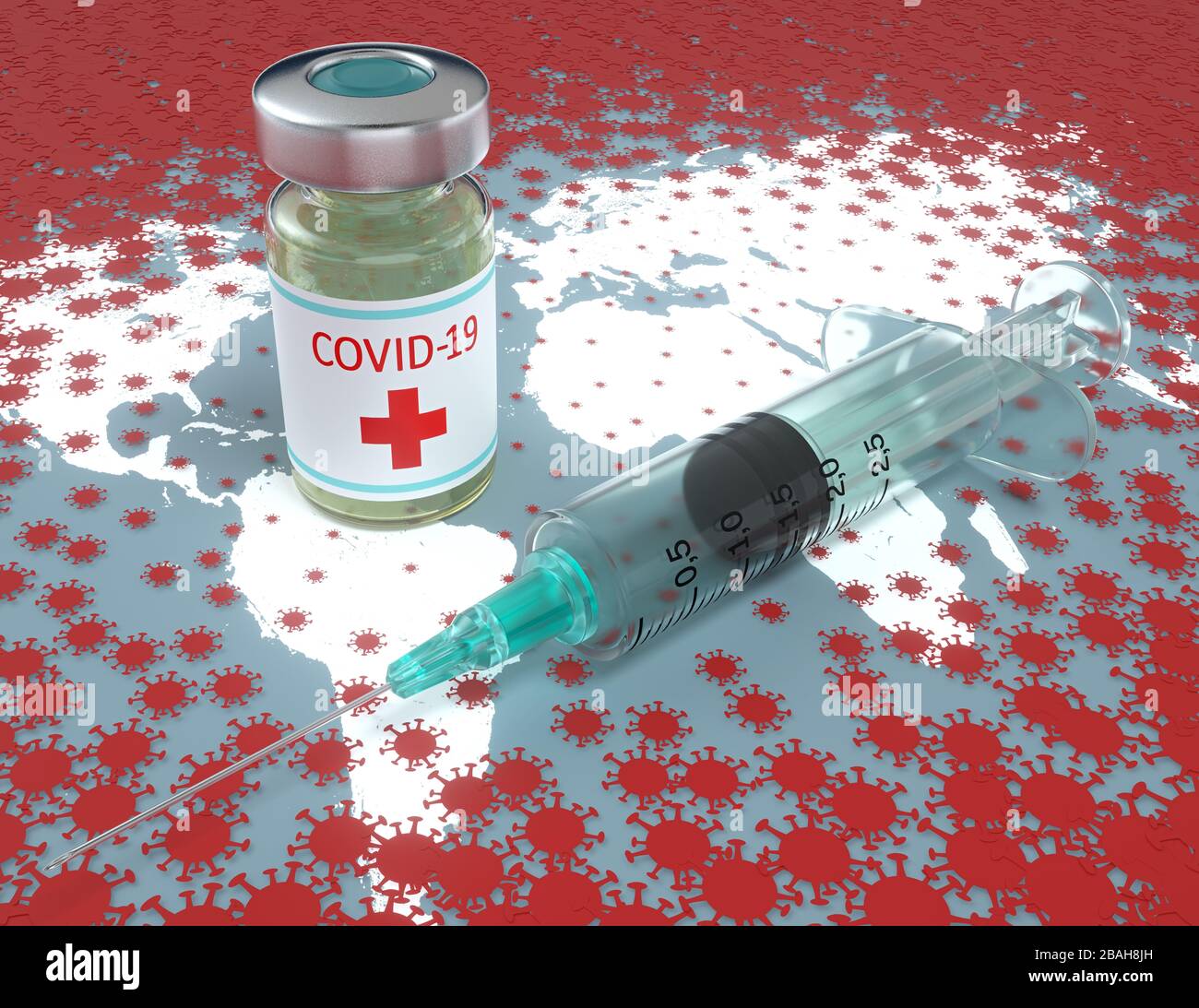 Medicina di Covid-19, immagine concettuale Foto Stock
