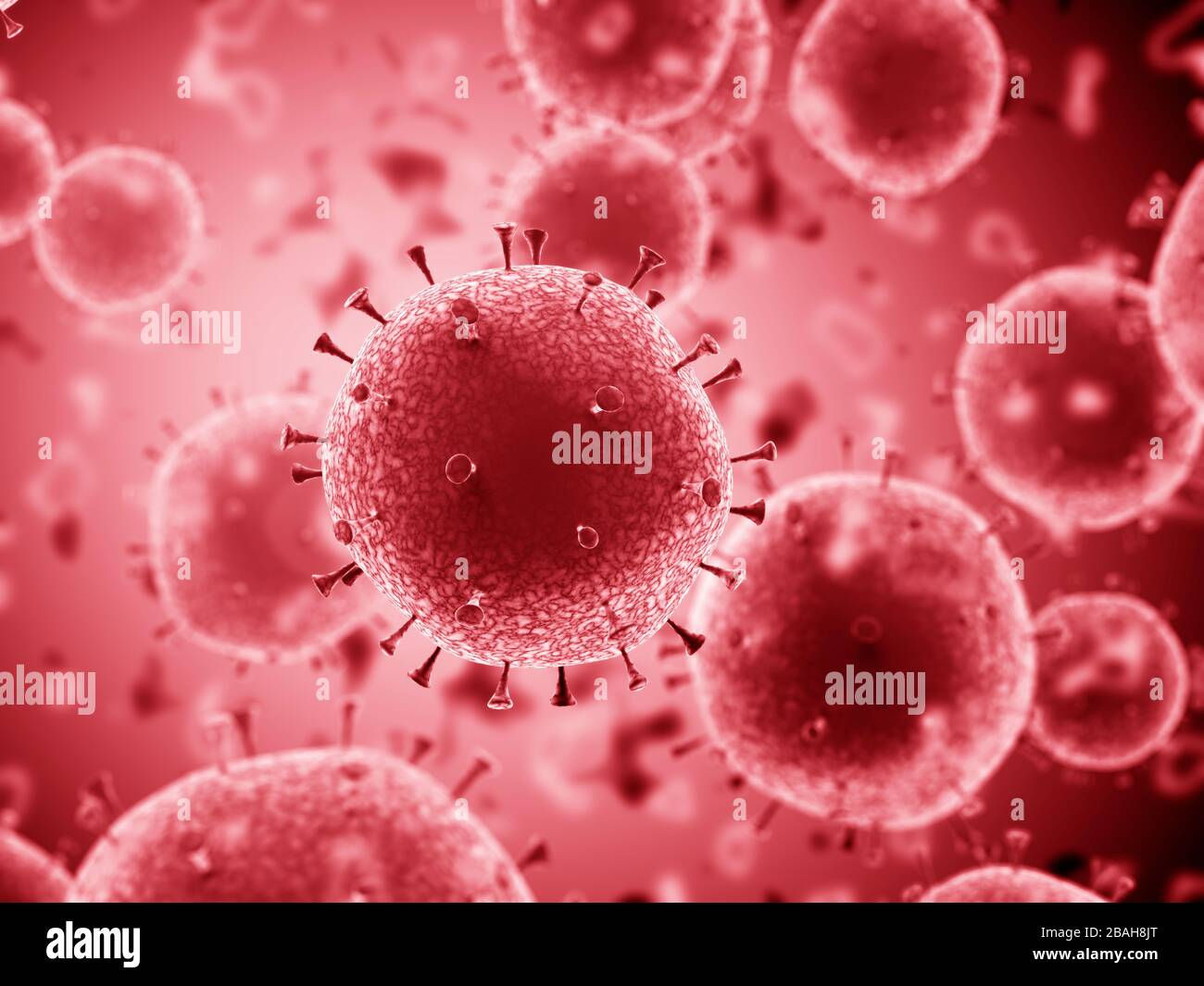 Coronavirus, illustrazione Foto Stock